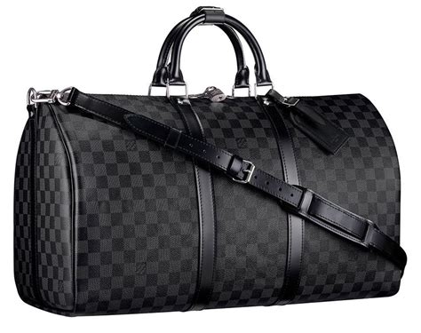 louis vuitton duffle bag mens black|Louis Vuitton overnight bag.